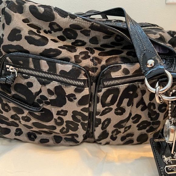 Authentic Coach Animal Hair/Print Satchel - Picture 3 of 9